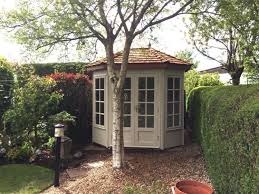 Gartengestaltung Garten Schuppen Stauraum Gartenhaus Birke Lampe Garden Buildings Outdoor Structures Summer House