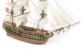 Fittings and ornamentation are faithful reproductions of the originals. Maqueta Barco Santisima Trinidad Pack 6 Occre Modelismo Naval