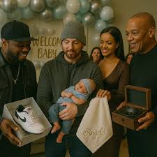 Eminem Welcomes His Grandson, and 50 Cent, Rihanna, and Dr. Dre's Surprises  Make the Moment Unforgettable!"