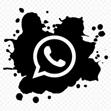 Hd Paint Splash Black Outline Whatsapp Wa Whats App Icon Png Paint Splash App Icon Painting
