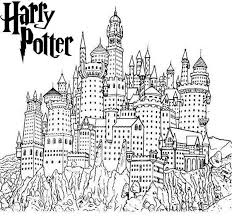 Awesome Harry Potter Hogwarts Castle Coloring Sheet Harry Potter Hogwarts Castle Harry Potter Coloring Pages Hogwarts Castle