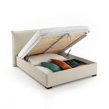 lit coffre avec sommier relevable pancho lit coffre rangement sous lit tete de lit rembourree