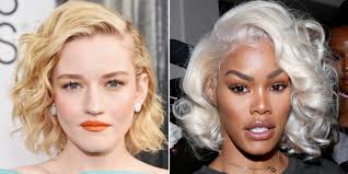 To highlight your warm skin, here's some ideas for hair color for green eyes: The 30 Best Blonde Hair Color Ideas For Every Skin Tone Photos Allure