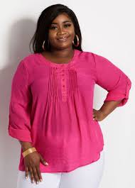 Big And Tall Women Clearance Ashley Stewart More than just a big & tall store, we carry a wide range of sizes for men, women, and kids! tall gauze sheer roll tab top beetroot purple shirts