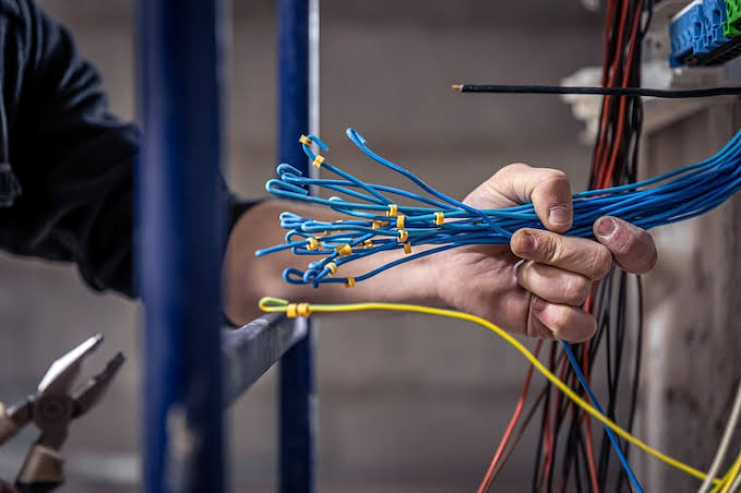 Colorado Springs electrician completing electrical installation