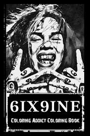 Coloring Addict Coloring Book: 6ix9ine Illustrations To Manage Anxiety:  Amazon.co.uk: Hahn, Tiffany: 9798420738177: Books