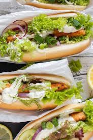 Lachs Hotdog Mit Meerrettich Frischkase Sosse Meinestube Rezept Fisch Mit Gemuse Rezepte Lachs Sosse
