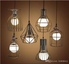 Super Bright Vintage Led Pendant Lights Industrial Lighting Cafe Bar Bedroom Restaurant Living Room Birdcage Pendant Light Hanging Lamp Drum Pendant Light Ceili Industrial Pendant Lights Iron Pendant Light Ceiling Lights