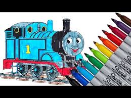 Use crayola® crayons, colored pencils, or markers to decorate both sides of the train. Thomas The Train Tank Engine Fun Coloring Page 2016 Hd Video Youtube