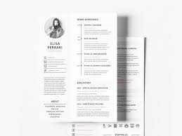 Rise above the crowd with professionally designed resume templates for adobe indesign and illustrator. Indesign Two Page Modern Resume Template 2021 Daily Mockup