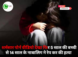 छत्तीसगढ़ में शर्मसार पोर्न वीडियो देख कर 5 साल की बच्ची से नाबालिग ने किया  रेप