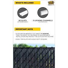 Check spelling or type a new query. M D Building Products M D 5 Ft Privacy Fence Slat Black Vs003123bk060 The Home Depot