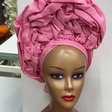 Autogele Headtie for Wedding and Special Events. Pink Color