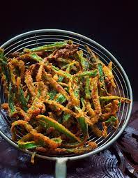 Kurkuri Bhindi Crispy Deep Fried Okra Spicy Recipes Indian Food Recipes Food
