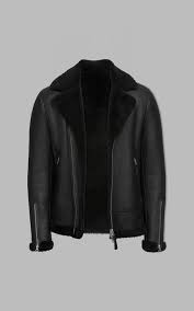 Brent Short Length Jacket With Sheepskin Lining Black Erkek Moda Moda