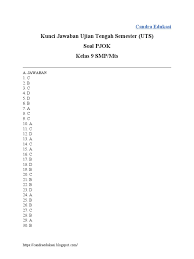 We did not find results for: Kunci Jawaban Soal Uts Penjaskes Kelas 9 Smp Mts Semester Genap