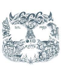 People like gangster tattoos to show their bold attitude. Face Tattoo Gangster Gesichtstattoos Kaufen Horror Shop Com