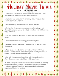 Now if you could only find your glasses. 5 Best Christmas Movie Trivia Printable Printablee Com