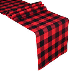 ✅ browse our daily deals for even more savings! Amazon Com Senneny Buffalo Check Table Runner Cotton Buffalo Plaid Classic Stylish Design For Family Dinner Christmas Holiday Birthday Party Table Home Decoration Red And Black 14 X 72 Inch Home Kitchen