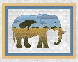 Maybe you would like to learn more about one of these? Climbing Goat Designs Savannah Elephant Printed Cross Stitch Chart