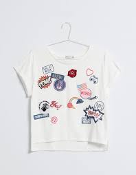 Bsk T Shirt Patch T Shirts Bershka Colombia Shirt Design For Girls Clothes Shirt Designs
