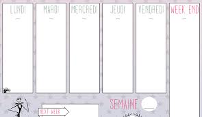 Vous souhaitez organiser votre emploi du temps ? Semainier De Janvier 2017 A Imprimer Special Blog