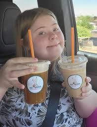 Back at Jackrabbit Java this am! We both got a Desert Tortoise. Hers was a  frap and mine was a nitro cold brew with cbd. I've only tried nitro one  other time