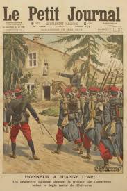 Guerre 14 18 Honneur A Jeanne D Arc D Un Regiment Devant La Maison A Domremy Phystorique Les Portes Du Temps Le Petit Journal Journal Jeanne D Arc
