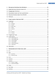 Kalian sisipkan baris baru sebelum baris 2 lalu kalian isi data paket. Ebook Lengkap Microsoft Excel 2007