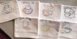 Try target drive up, pick up, or same day delivery. Set Of 7 Hand Embroidered Kitchen Towels With Coffee Theme Etsy Vintage Towels Embroidered Kitchen Towels Embroidered Dish Towels