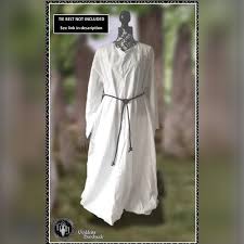 Plain Cotton Robe Ritual Robes Alb Shift Druid Wicca Etsy