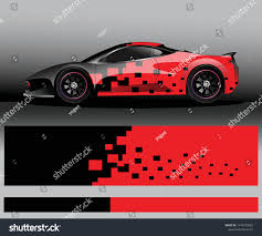 Sport Car Decal Graphic Wrap Vector Abstract Background Rally Car Design Car Wrap Design Car