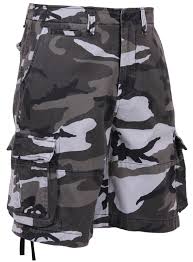 Black And White Camo Cargo Pants Men S Vintage City Camouflage Utility Cargo Shorts Black And White Camo Cargo Shorts Mens Fashion Summer White Camo