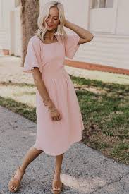 The Vannatter Dress Modest Dresses Pink Homecoming Dress Modest Fashion