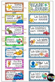 Behavior Management Class Rules Clip Chart More Editable