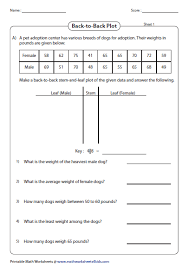 Stem And Leaf Plot Worksheets