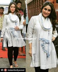 Peopleofpero Therealkareenakapoor Wearing Pero Dress And Gamcha Handmadewithlove Made Stylish Maternity Outfits Indian Maternity Wear Maternity Clothes