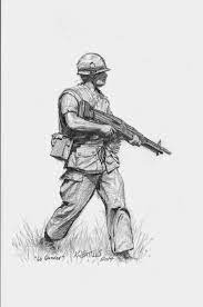 Image Result For Vietnam Soldier Drawing Soldier Drawing Star Wars Drawings Military Drawings
