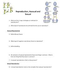 In sexual reproduction, more variations are produced. Reproduction Asexual And Sexual Reading Questions
