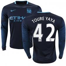 13 мая 1983 | 37 лет. Men S 42 Yaya Toure Manchester City Fc Jersey 15 16 Premier League Club Nike Authentic Navy Away Soccer Long Sleeve Shirt