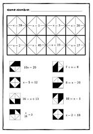 Secret Shape Linear Equations Ecuaciones Lineales In 2020 Linear Equations Equations Fun Math