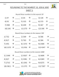 Rounding Worksheet To The Nearest 1000 Rounding Worksheets 3rd Grade Math Worksheets Free Math Worksheets