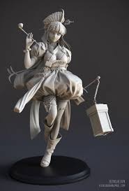 Gisaeng Jeen Lih Lun Zbrush Character Zbrush 3d Model Character