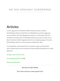 The best time for this is in late autumn, when plants go dormant and don't fight back and are killed by the lack of light. Articles No Dig Organic Gardening Pdf Vegetables Atmosphere Of Earth