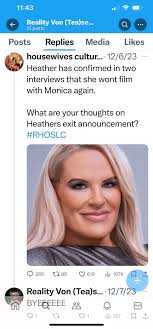 monica allegedly behind @realityvontease : r/BravoRealHousewives