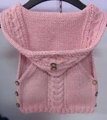 Pembe Kapsonlu Dugmeli Yelek Modeli Orgu El Isleri Kazak Sal Bebek Orguleri Modelleri Chunky Knit Sweater Pattern Outlander Knitting Patterns Crochet