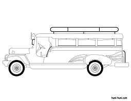 Pin By Andrea Javier On International Festival Craft Ideas Jeepney Black And White Kids Clipart