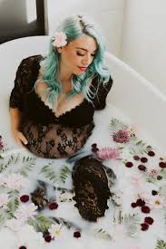 I offer an assortment of maternity gowns for my clients to utilize. Milk Bath Maternity Shoot The Red Closet Diary