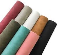 Amazon.com: 8 Pcs Colored Faux Suede PU Leather Fabric, Soft ...