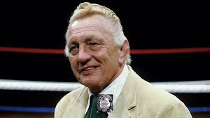 Leon Ogle & "Bullet" Bob Armstrong at the Macon Coliseum for a Georgia  Championship Wrestling event in 1971. Ogle also often worked as a referee  and was the son in law of